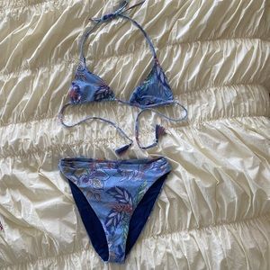 Becca shimmery two piece high waisted swimsuit